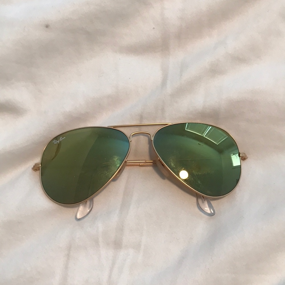 Gold reflective RayBans
